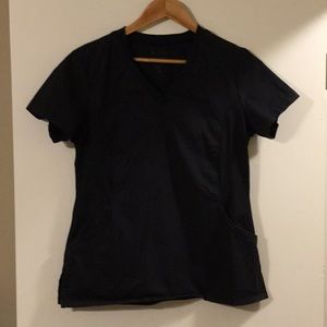 Allure black scrub top